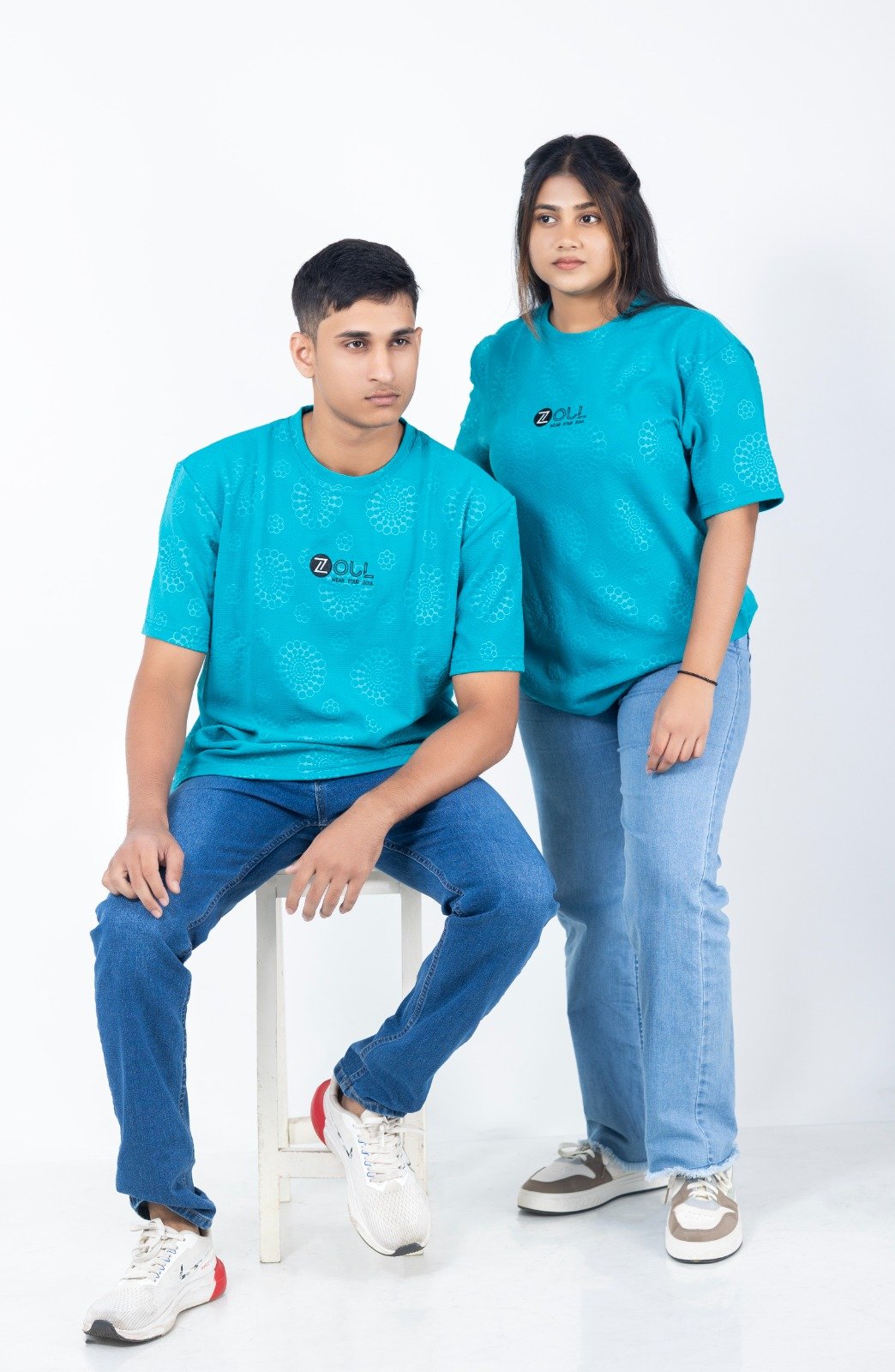 ZOUL Popcorn Tee’s Mint Blue