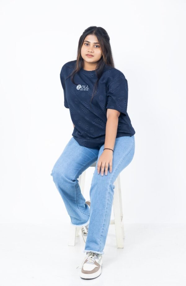 ZOUL Popcorn Tee's Navy Blue - Image 4