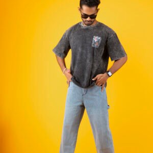 THE KOI FISH ACID WASHED Tshirt